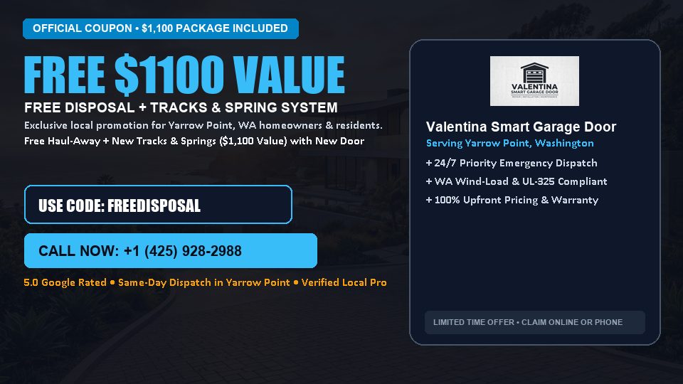 Valentina Smart Garage Door FREE Haul-Away & Heavy-Duty Tracks with New Door